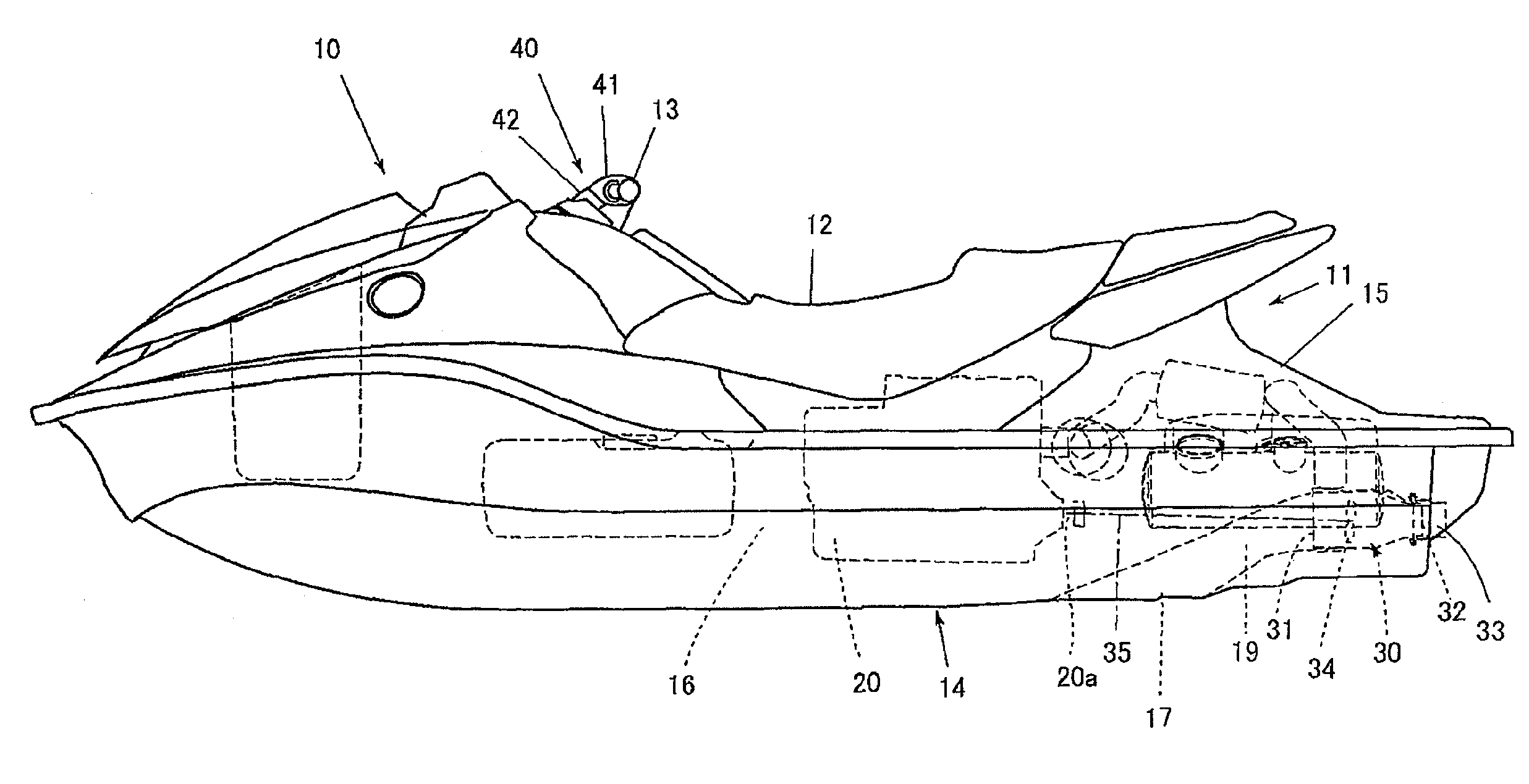 Steering unit for small watercraft