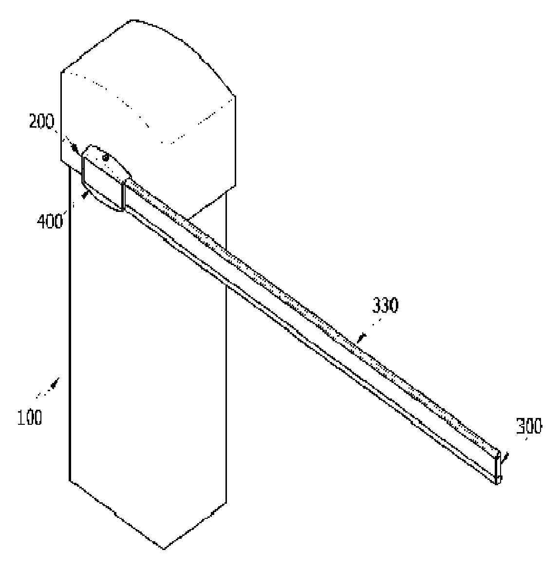 Removable access gate for parking lots