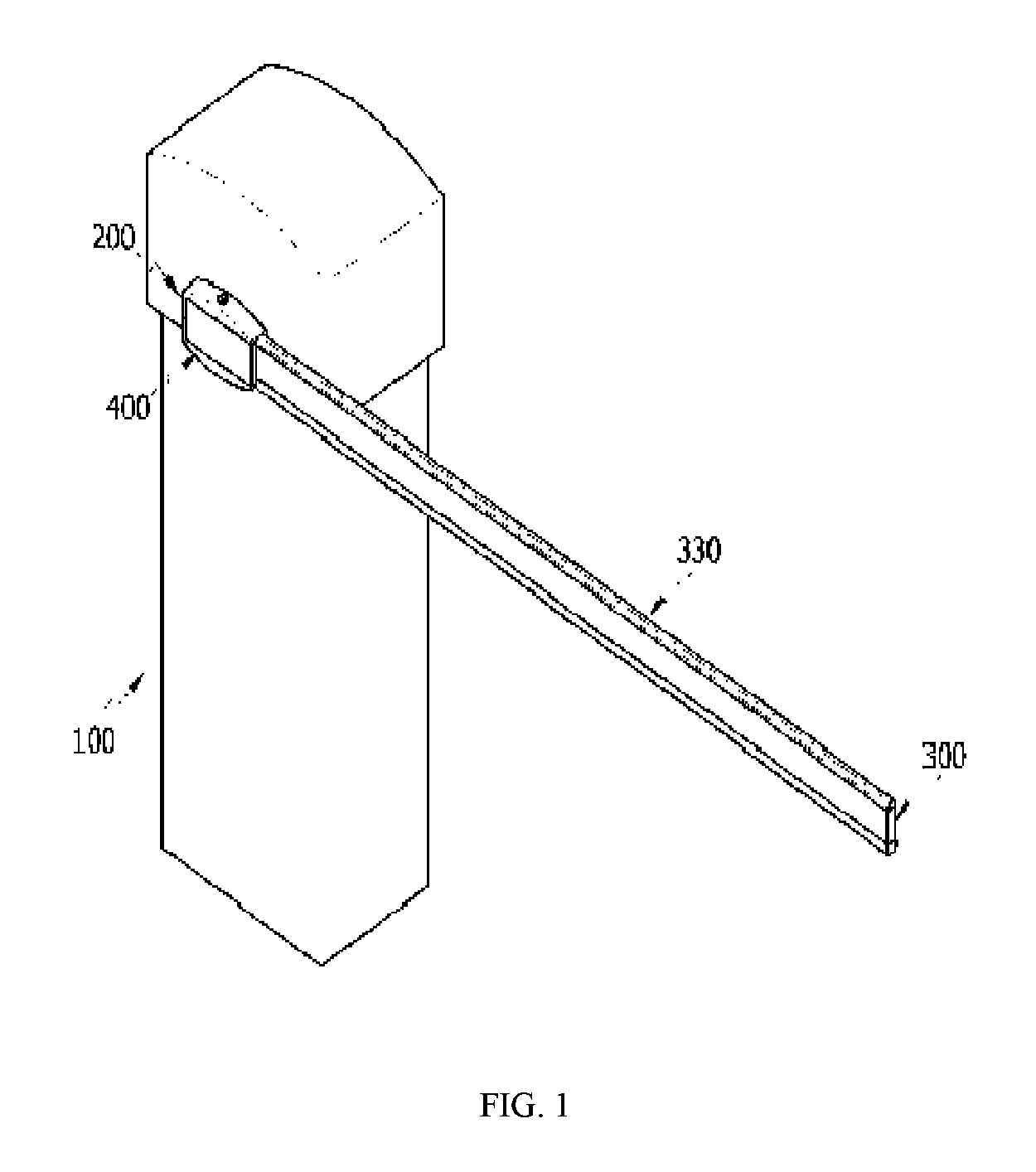 Removable access gate for parking lots