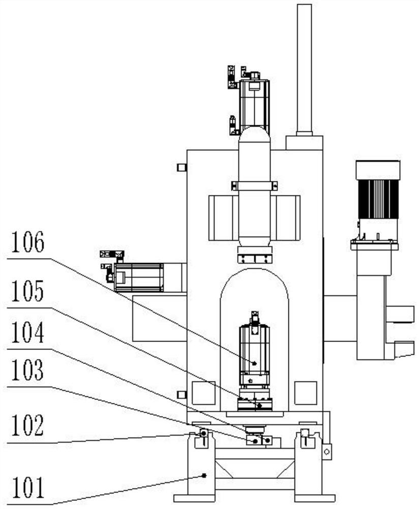 Full-automatic clamping equipment for rare earth metal detection