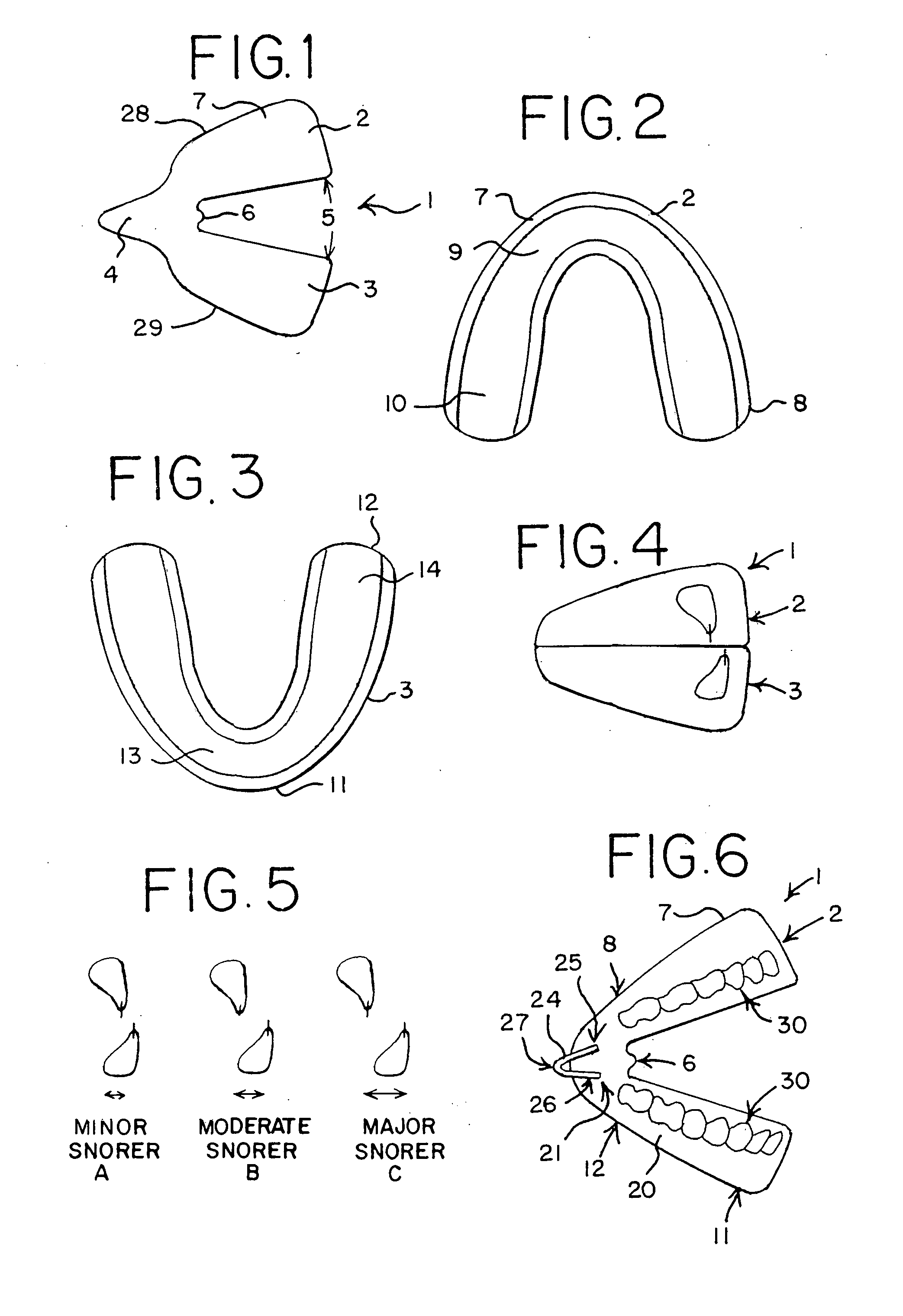 Appliance, system and method for preventing snoring