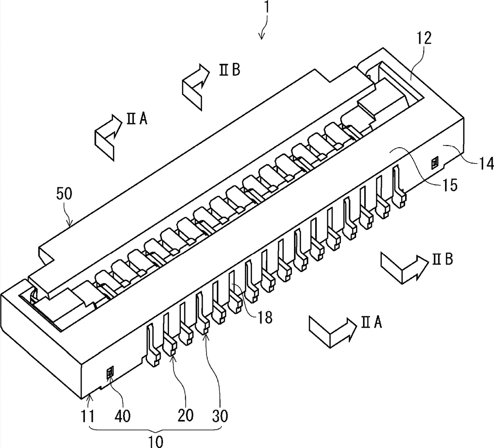 Electric connector for circuit substrate