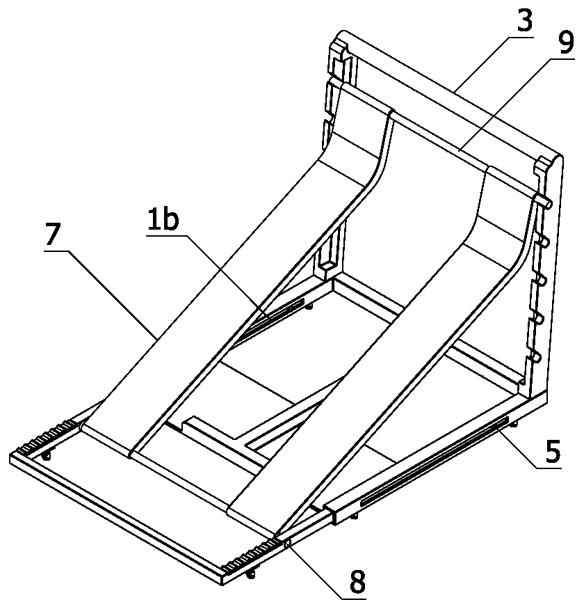 Triangular table type frame transport vehicle