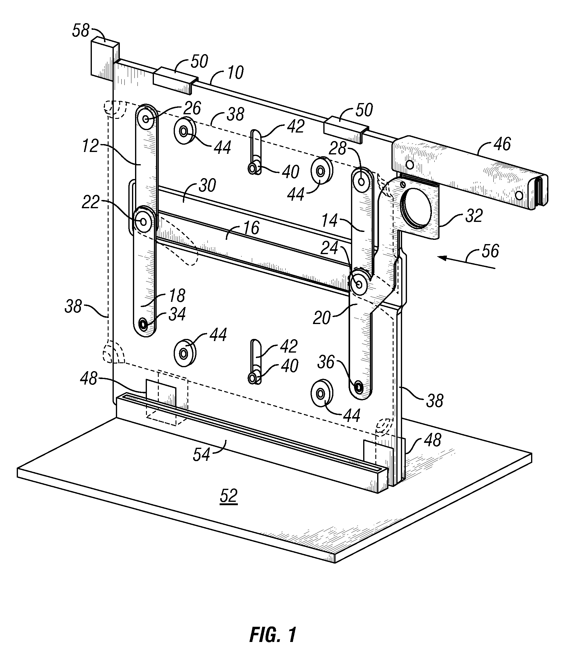 Apparatus for docking a printed circuit board