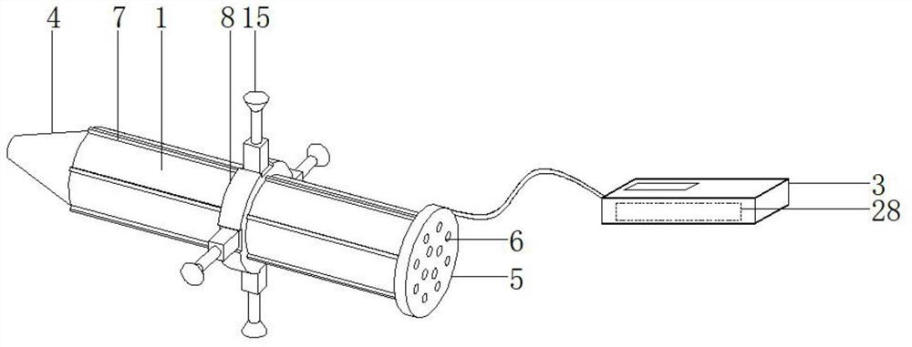 High-precision anti-corrosion type flow velocity measurement sensor