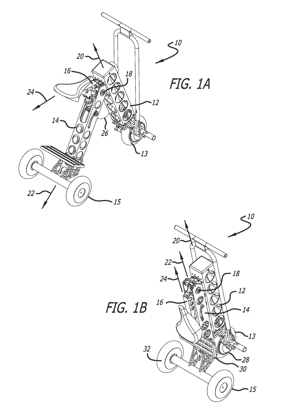 Foldable electric vehicle