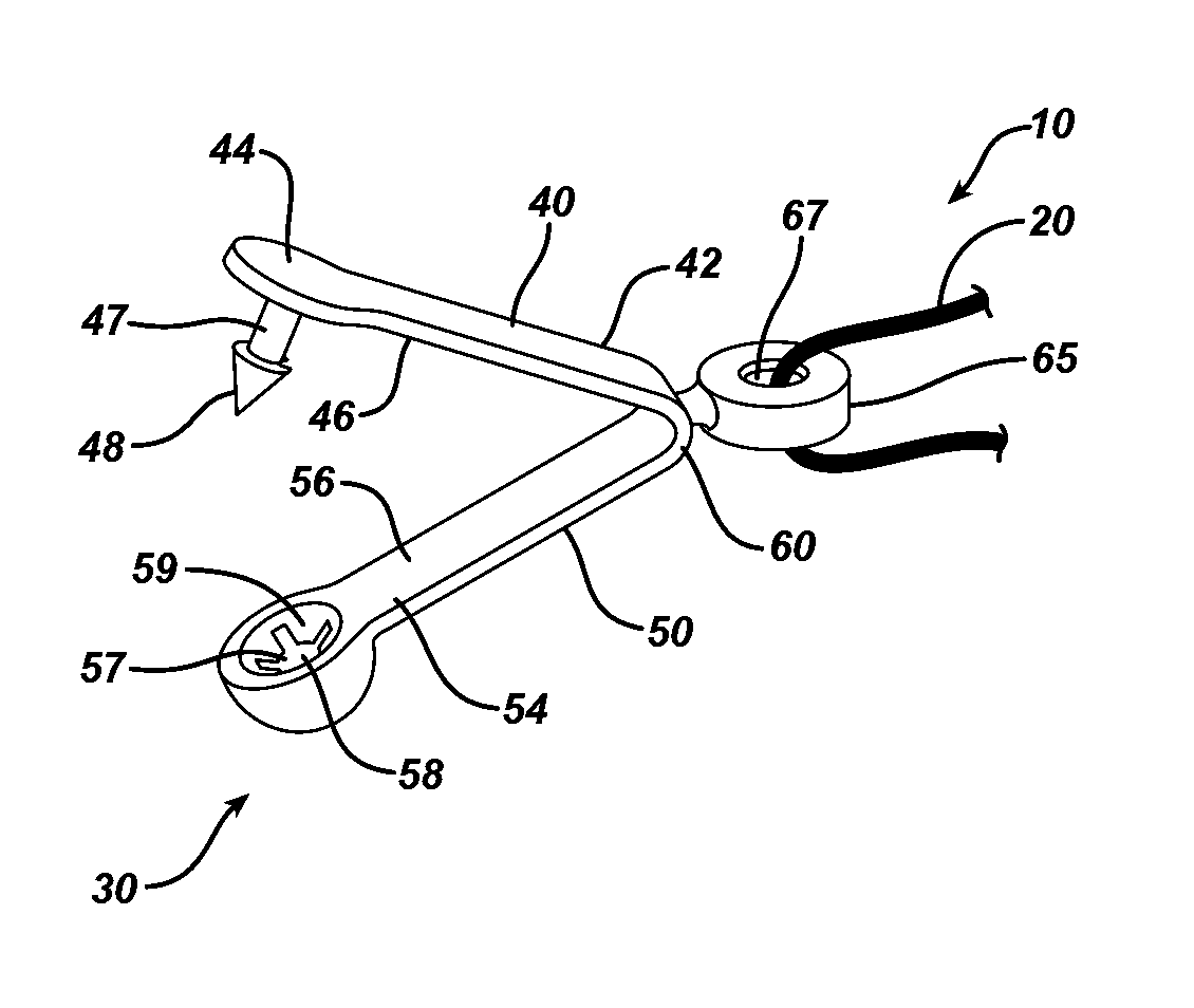 Method and means to attach anchor suture onto mesh implants