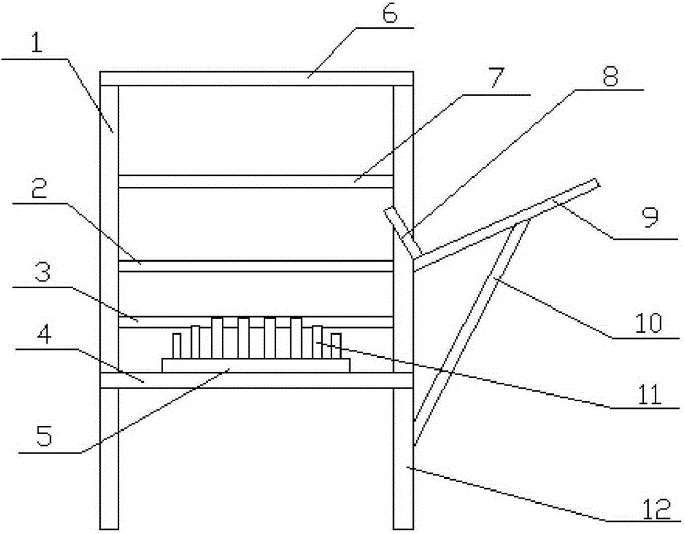 Workbench used for machining automobile ventilating grill