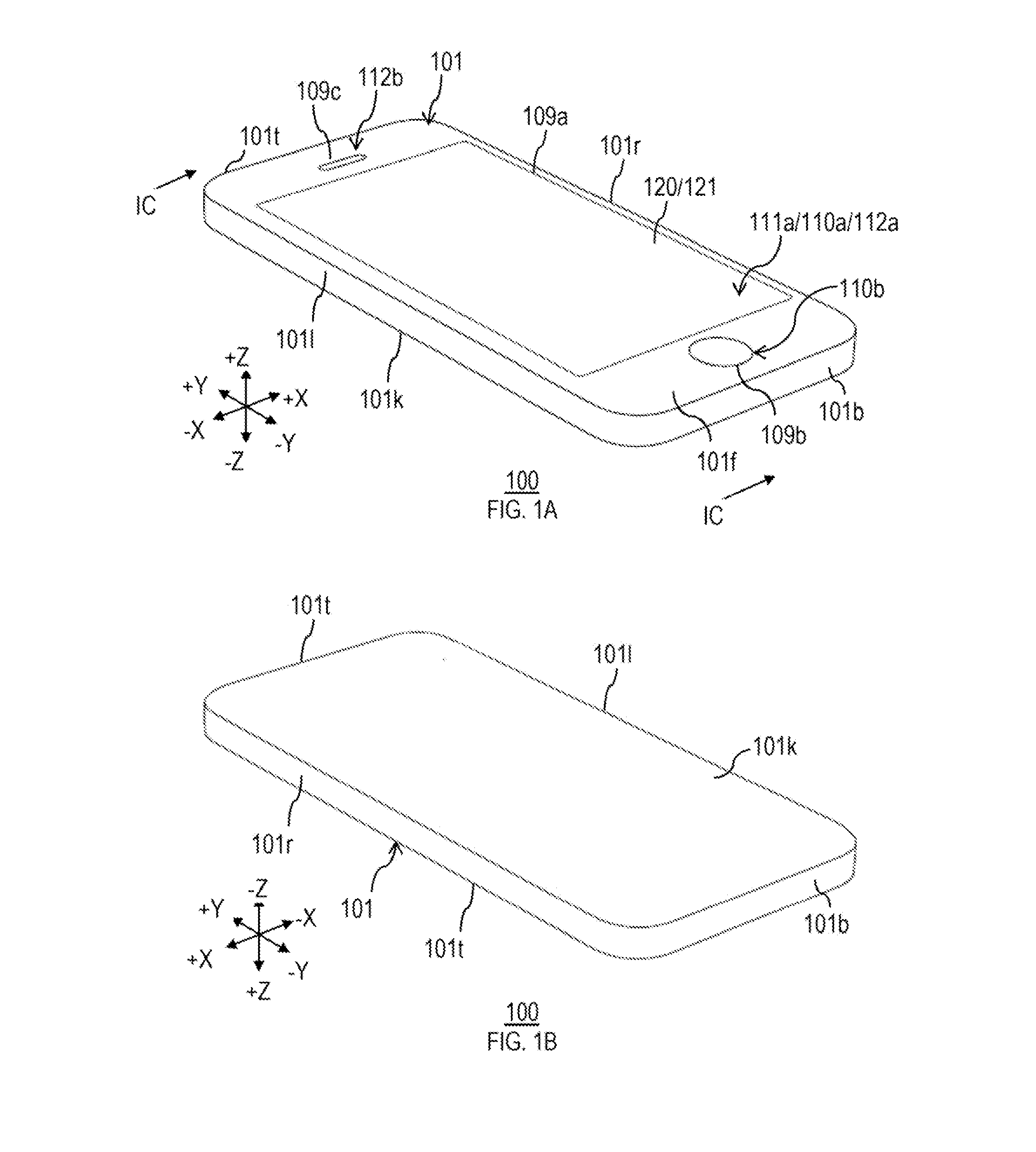 Temperature sensing display assemblies