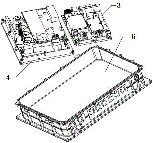 Electric vehicle high-voltage distribution control cabinet packaged with DC module and charging module