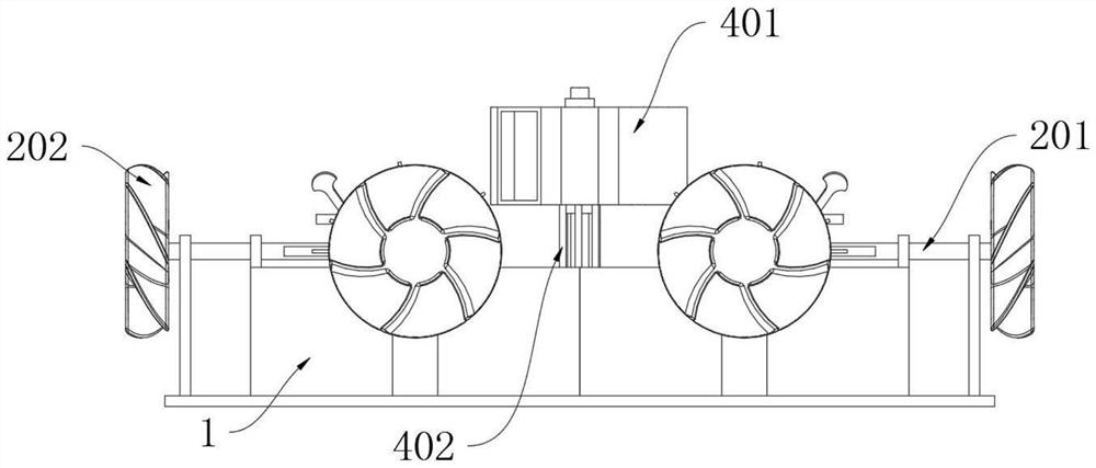 Efficient wind- energy salt airing and turning device for salt field