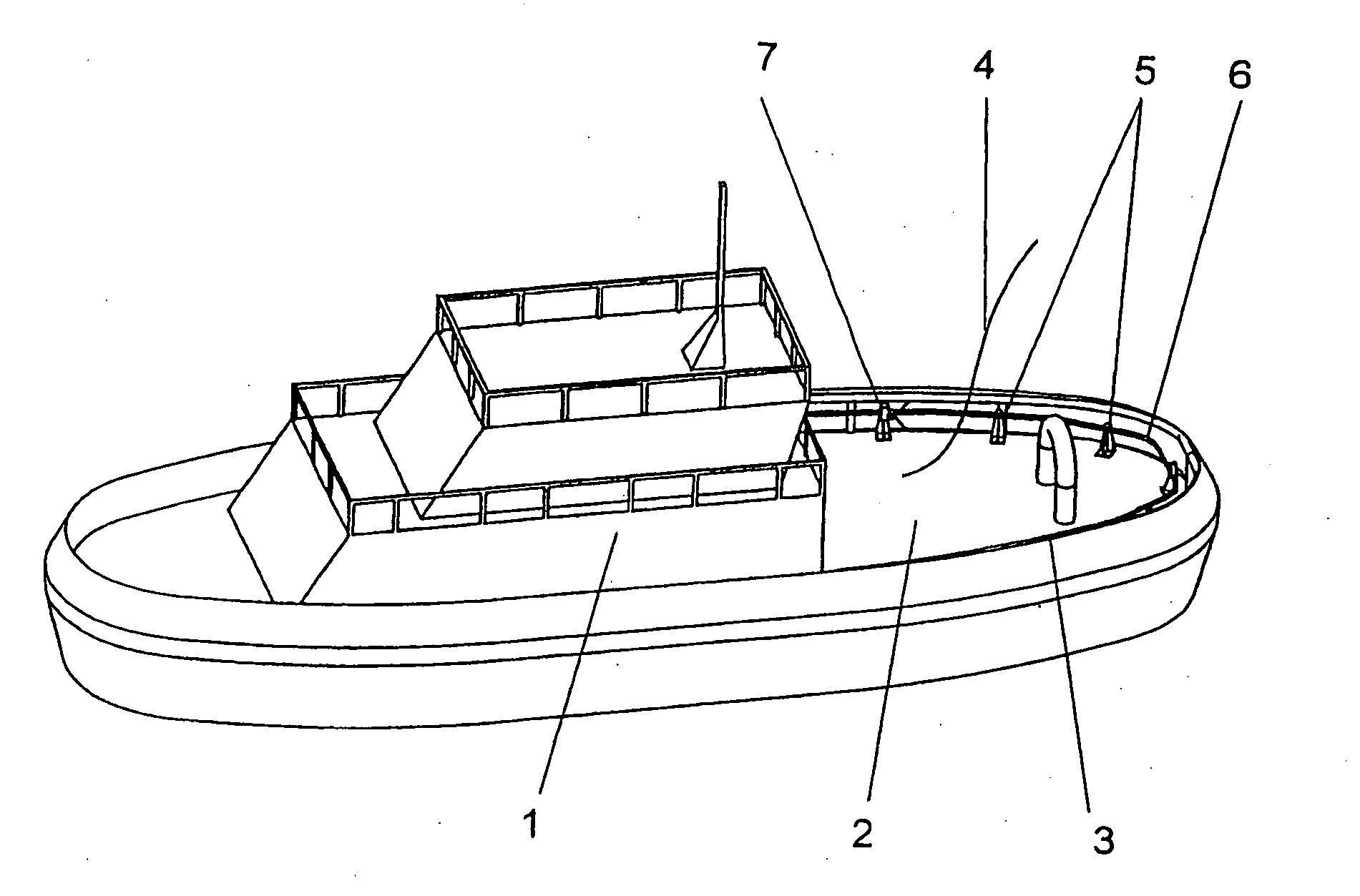 Automatic system for taking up and handling a connecting towrope between a tugboat and a towed vessel