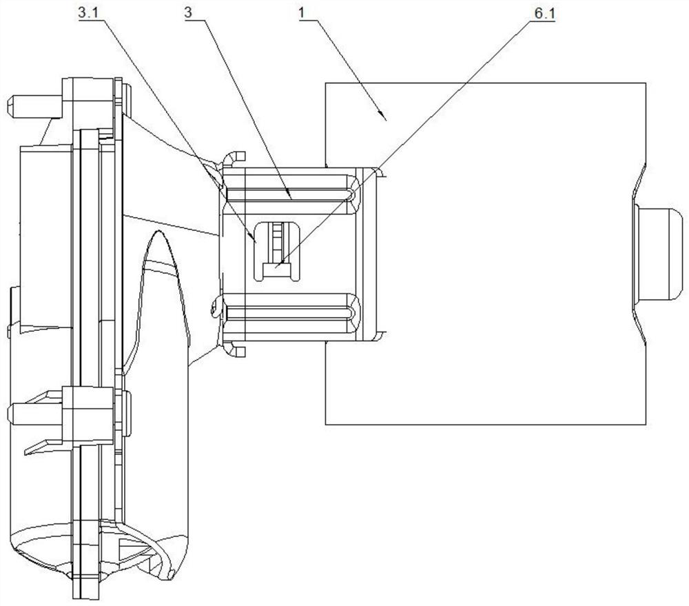 Automobile electronic exhaust active valve structure