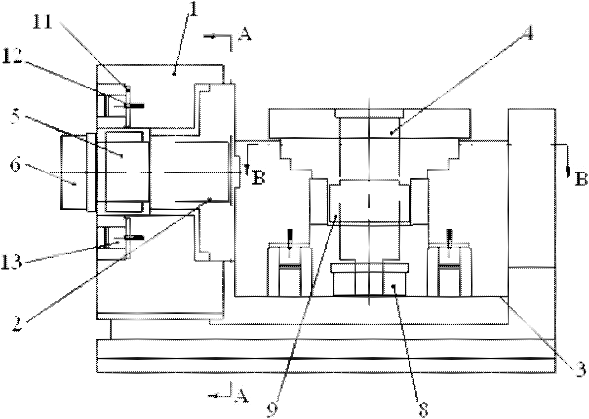 Two-shaft linked rotating workbench for numerical control machine tool