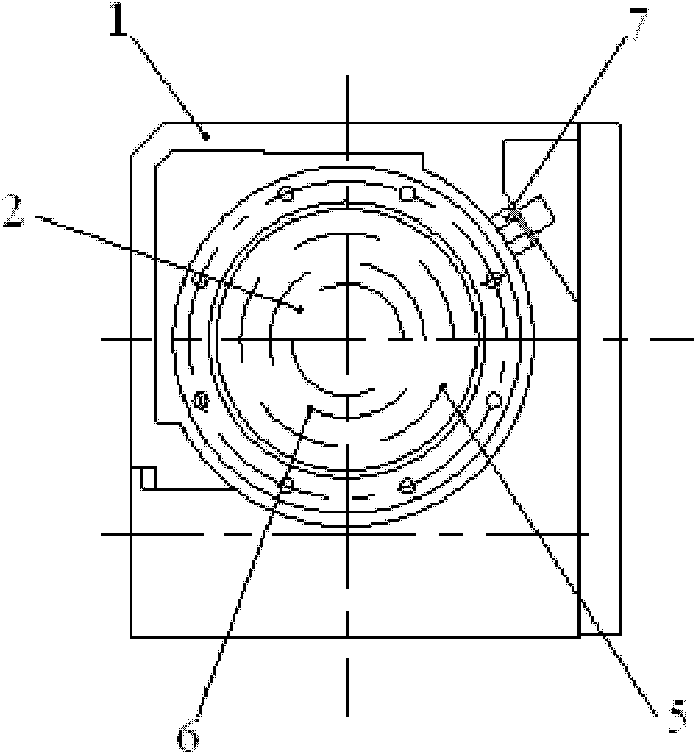 Two-shaft linked rotating workbench for numerical control machine tool