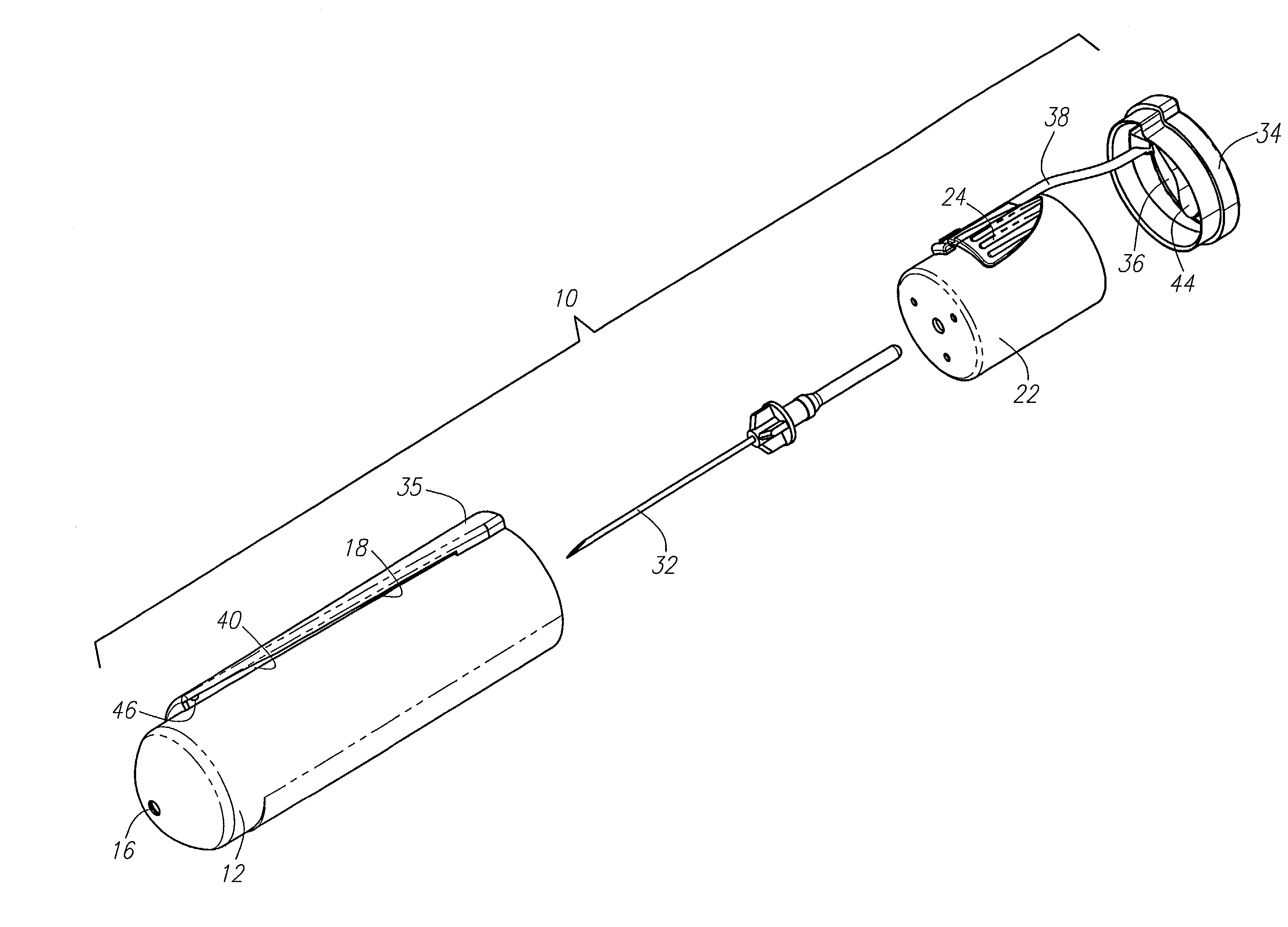 Safety-sheathed phlebotomy needle holder