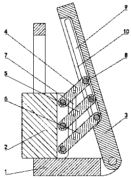 Operation method of concrete box girder sling by using bevel attaching mechanisms