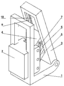 Operation method of concrete box girder sling by using bevel attaching mechanisms