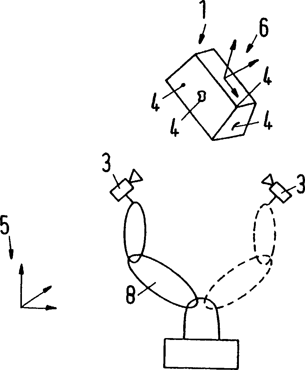 Method for determining the position of an object in a space