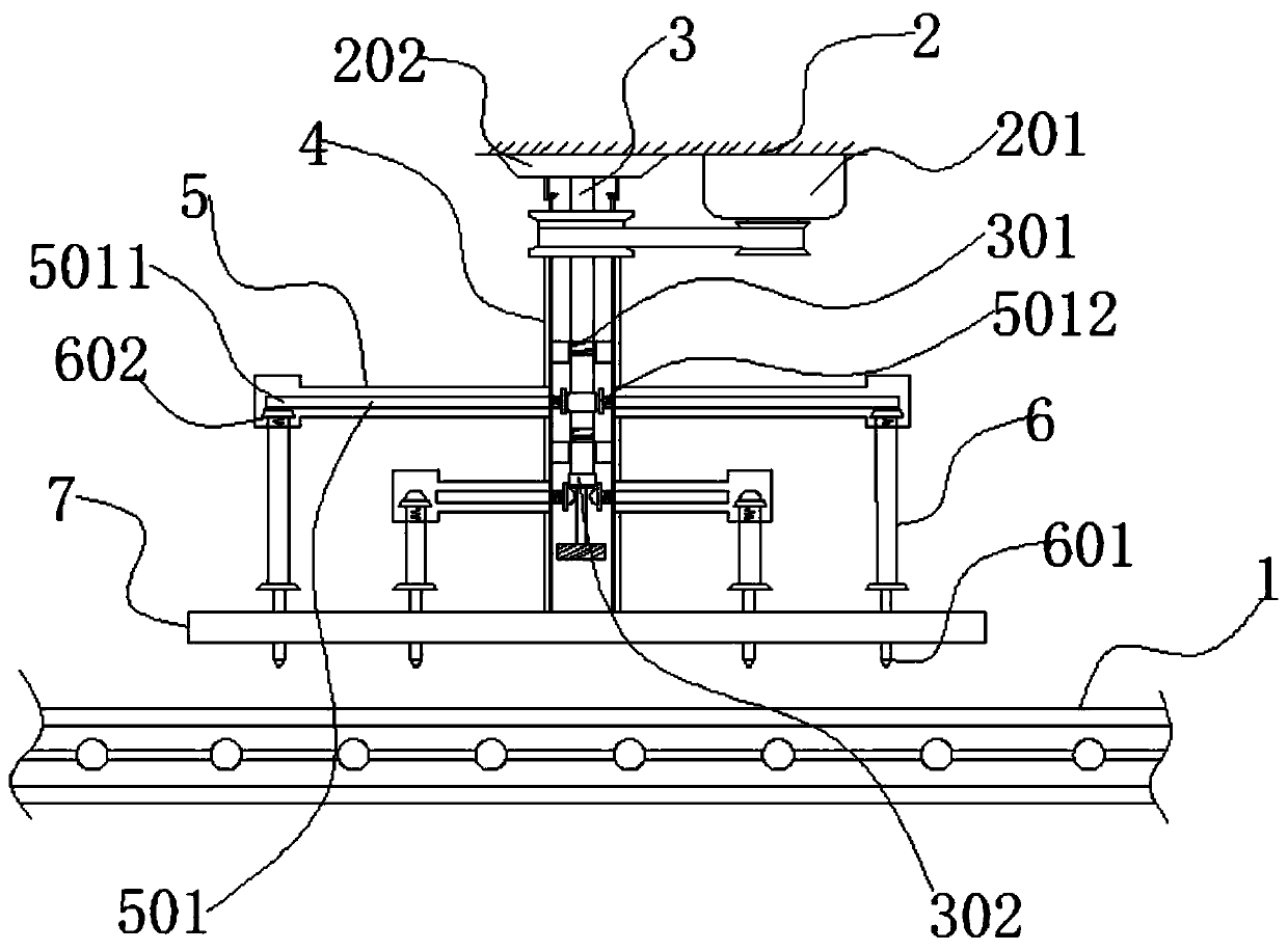 Descending linkage self-adjusting annular cutting structure