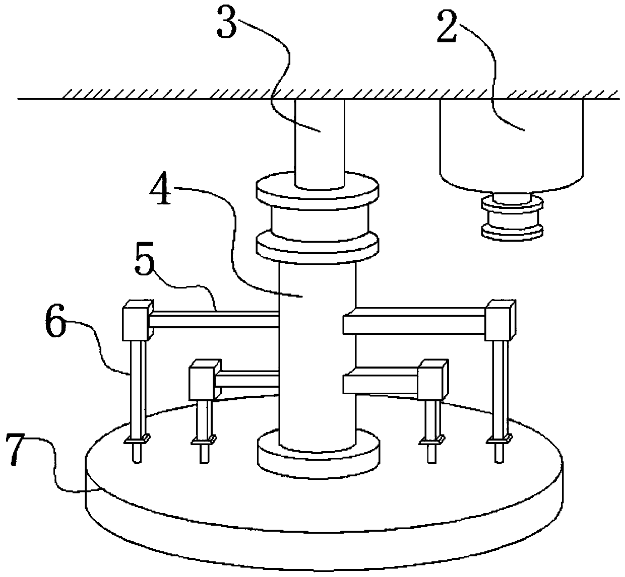 Descending linkage self-adjusting annular cutting structure