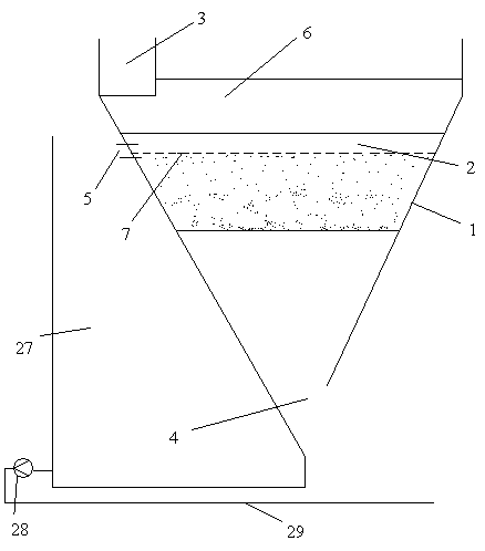 Integration device for sewage treatment bio-diatomite suspension filter bed