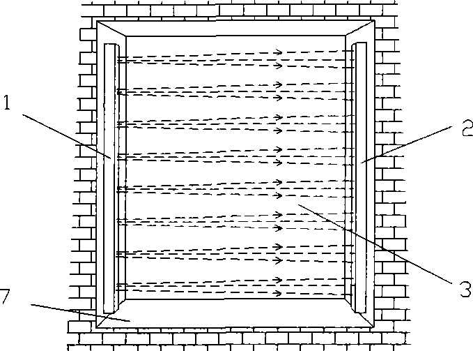 Multi-beam infrared railings sounder having intrusion directional recognition and sounding method