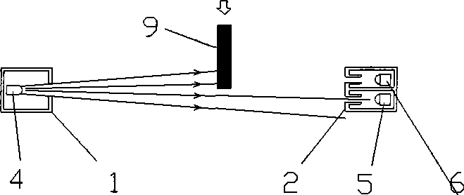 Multi-beam infrared railings sounder having intrusion directional recognition and sounding method