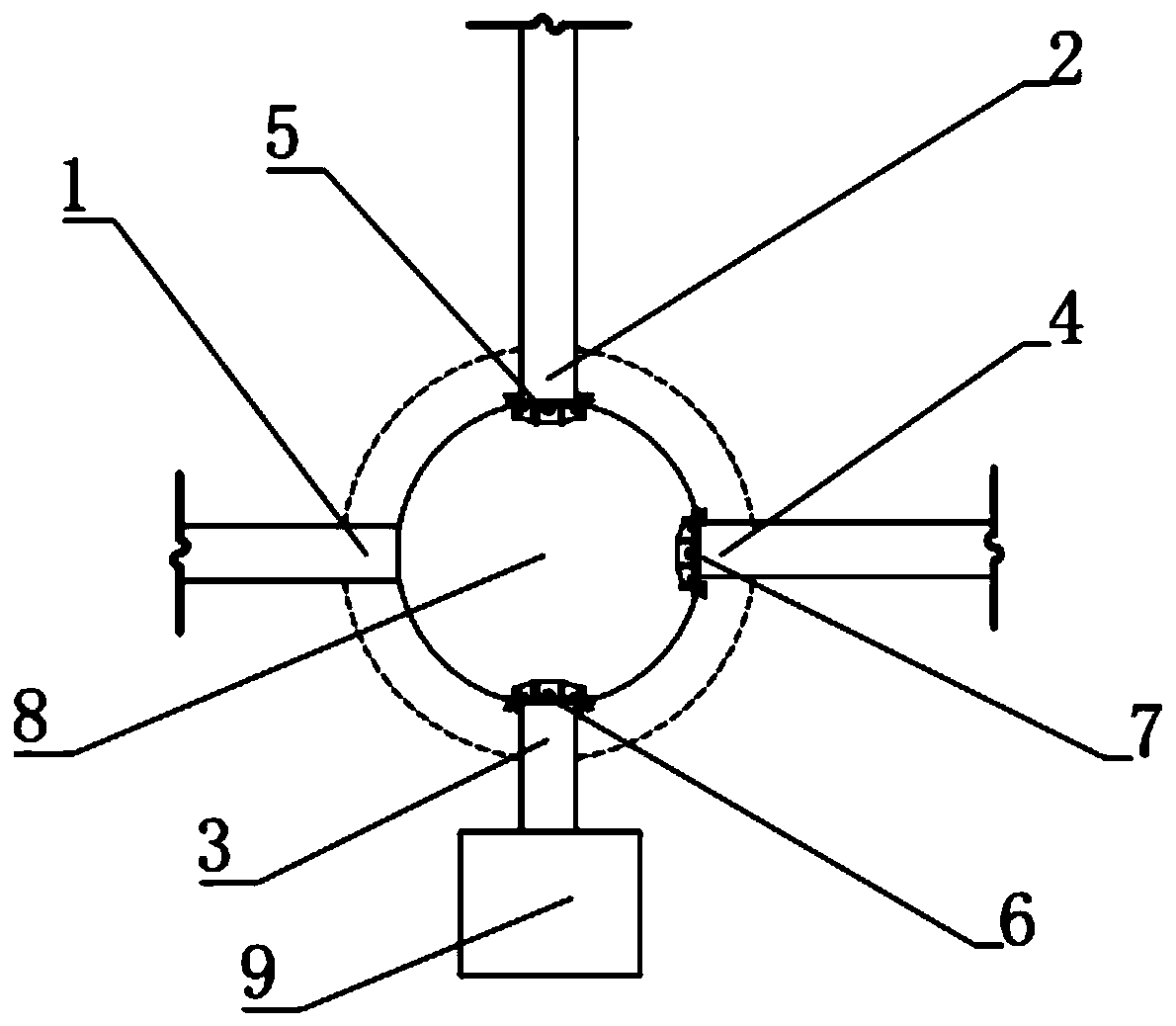 A drainage system with regulation and storage facilities and drainage control method