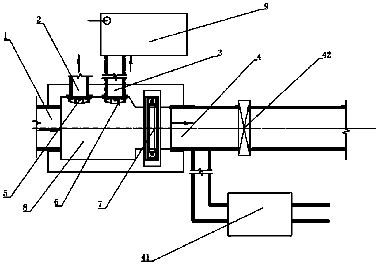 A drainage system with regulation and storage facilities and drainage control method