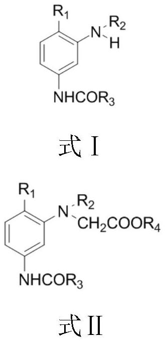 A kind of synthetic method of the dye intermediate with n-acetate group structure