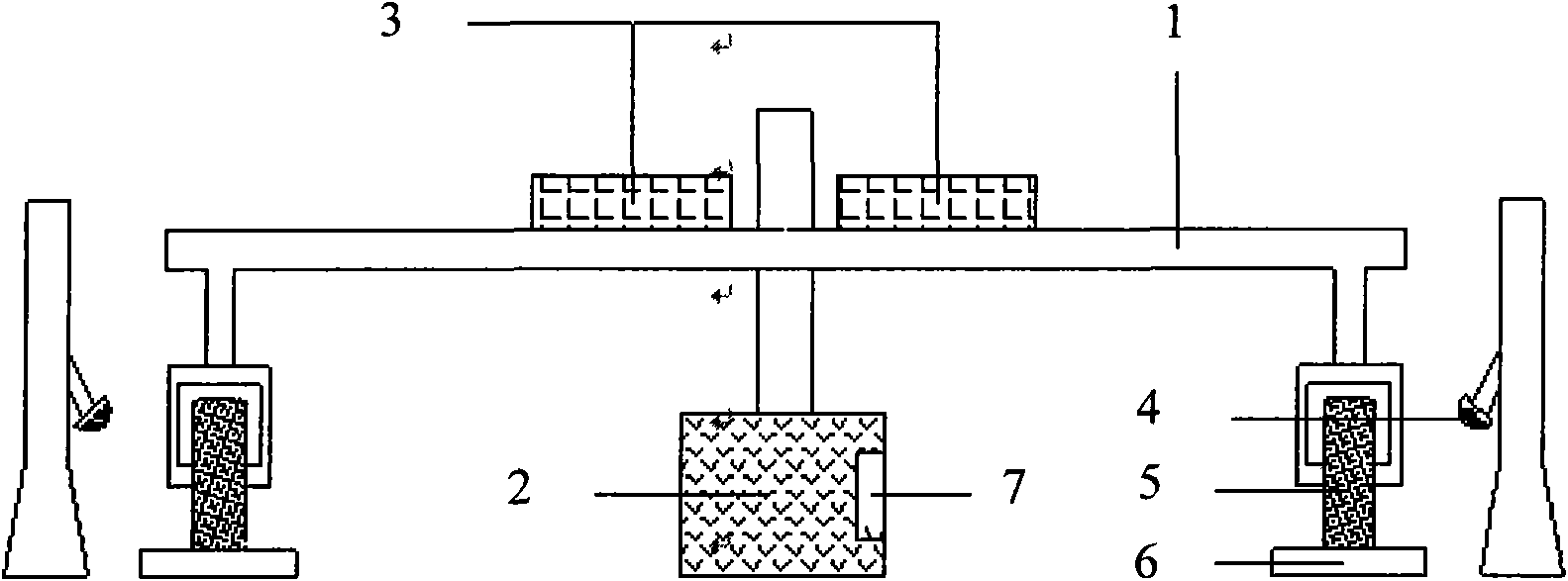 Asphalt mixed material road face abrasion simulator and test method thereof