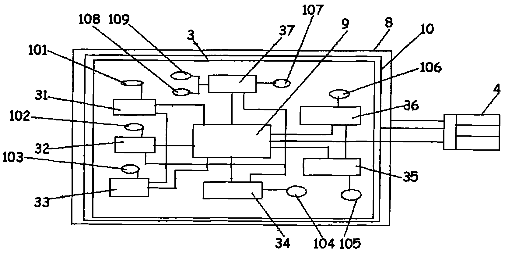 Soil moisture content detection device based on mode of Internet of things and detection method thereof