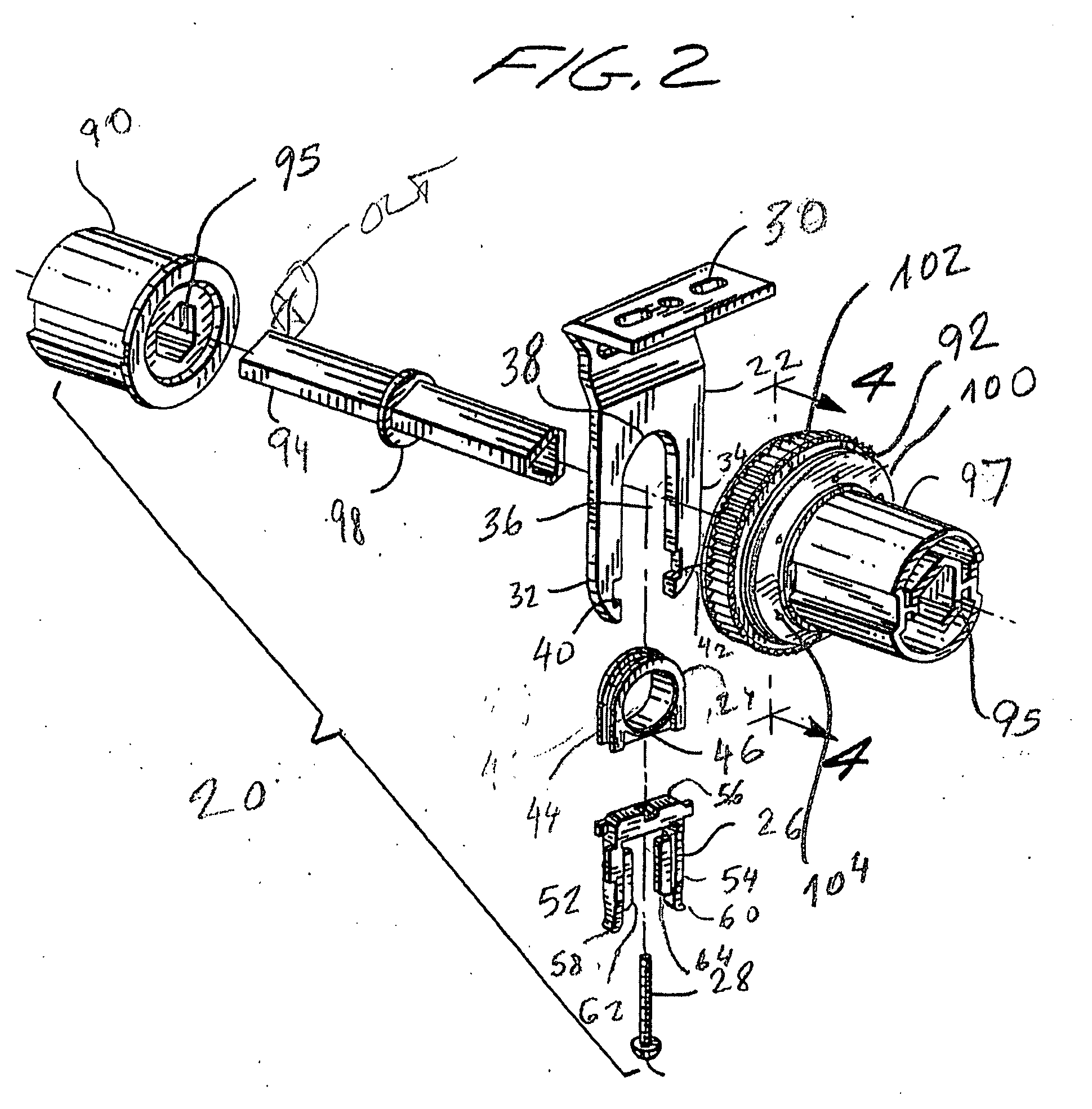 Multi-section window dressing with coupling clutch