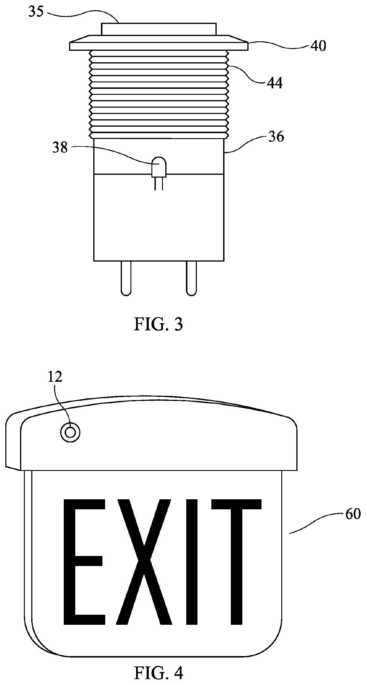 Safety sign having a safety switch with an integrated light