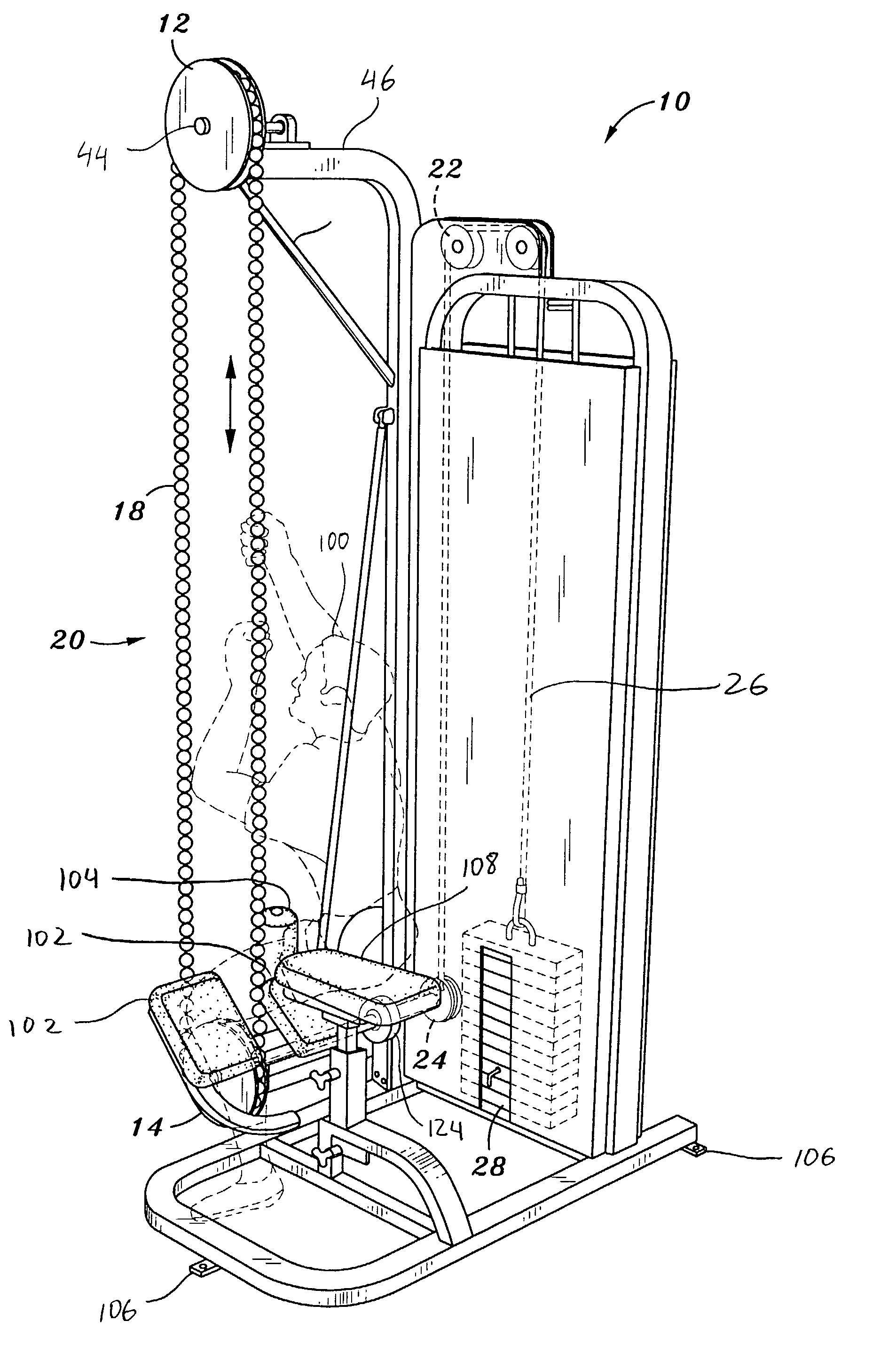 Rope climbing simulator