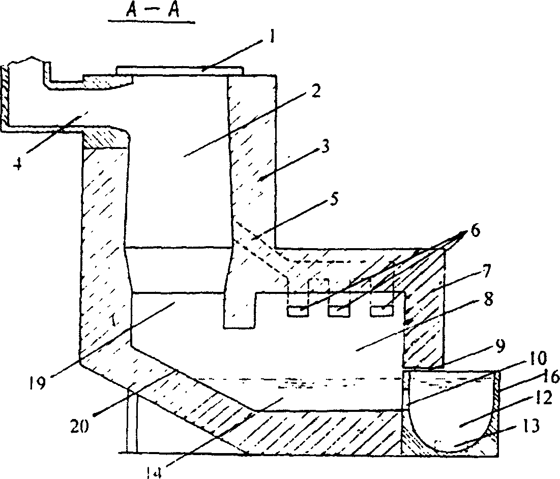 Energy-saving continuous aluminum alloy melting-refining furnace