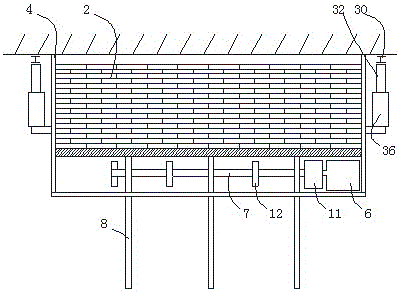 External wall brick paving method