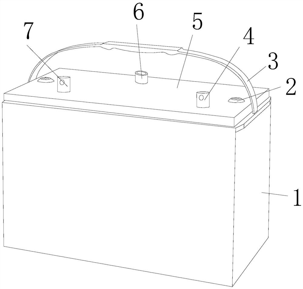 A deformation-constrained battery module structure based on lithium battery overcharge and discharge swelling