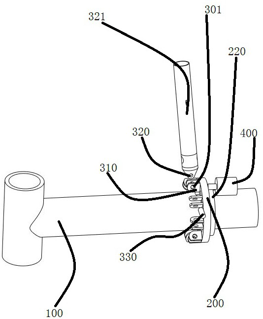 Foldable rotating arm structure and device of bicycle