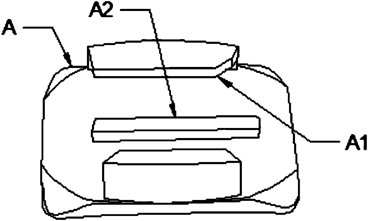 Action camera slider connection seat with locking structure