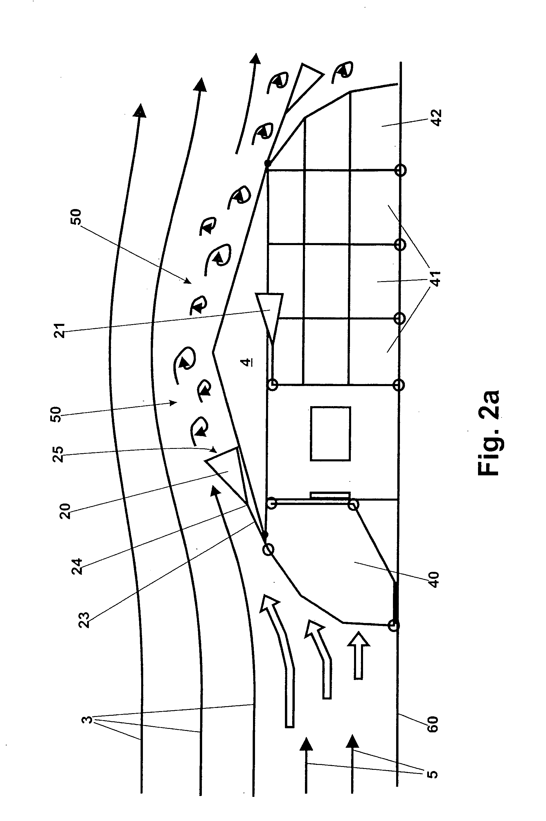 Wind flow body for a structure and method of use thereof