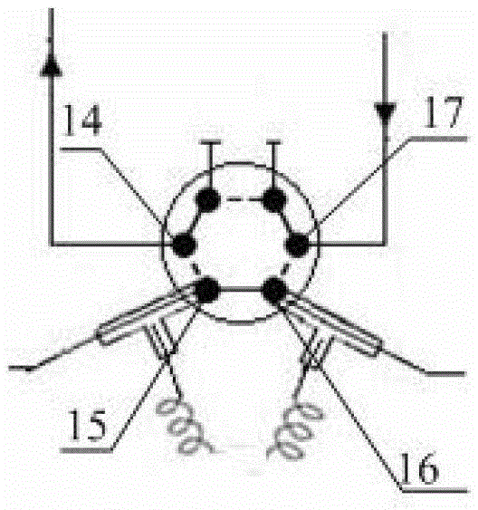 Method for emptying solvent from liquid chromatography and gas chromatography on-line coupling interface