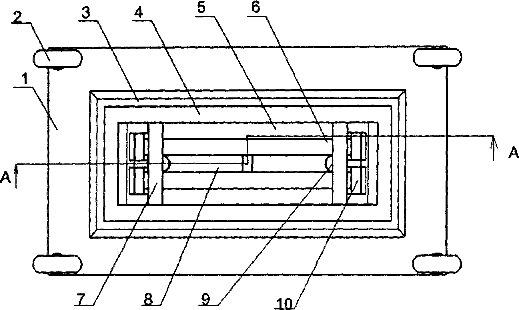 Pure bending age forming die for autoclave