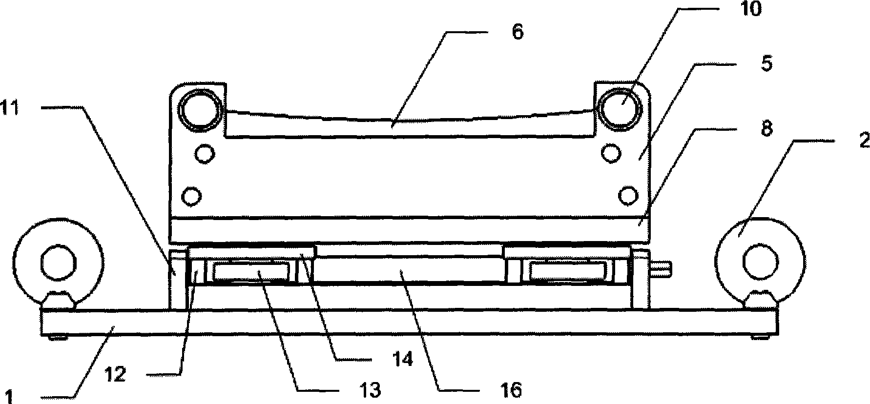 Pure bending age forming die for autoclave