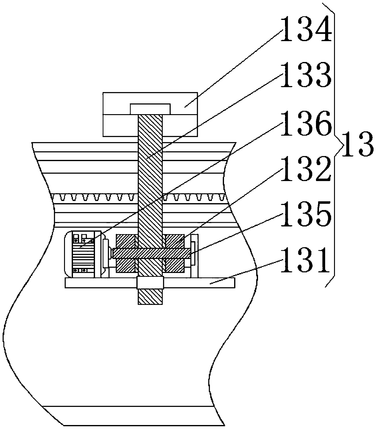 Mechanical metal pipe machining device