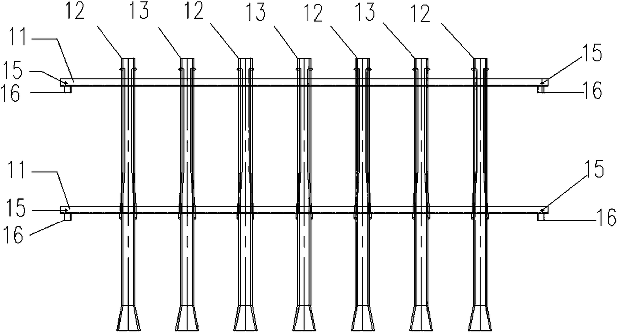 Lifting-lateral moving type garage vehicle carrying rack and garage