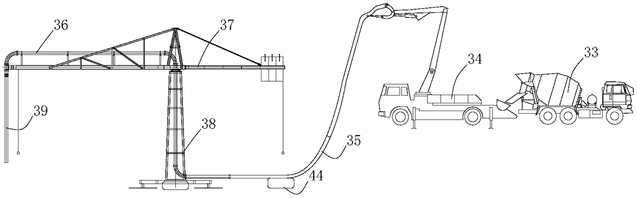 Basement retaining wall without fertilizer tank construction