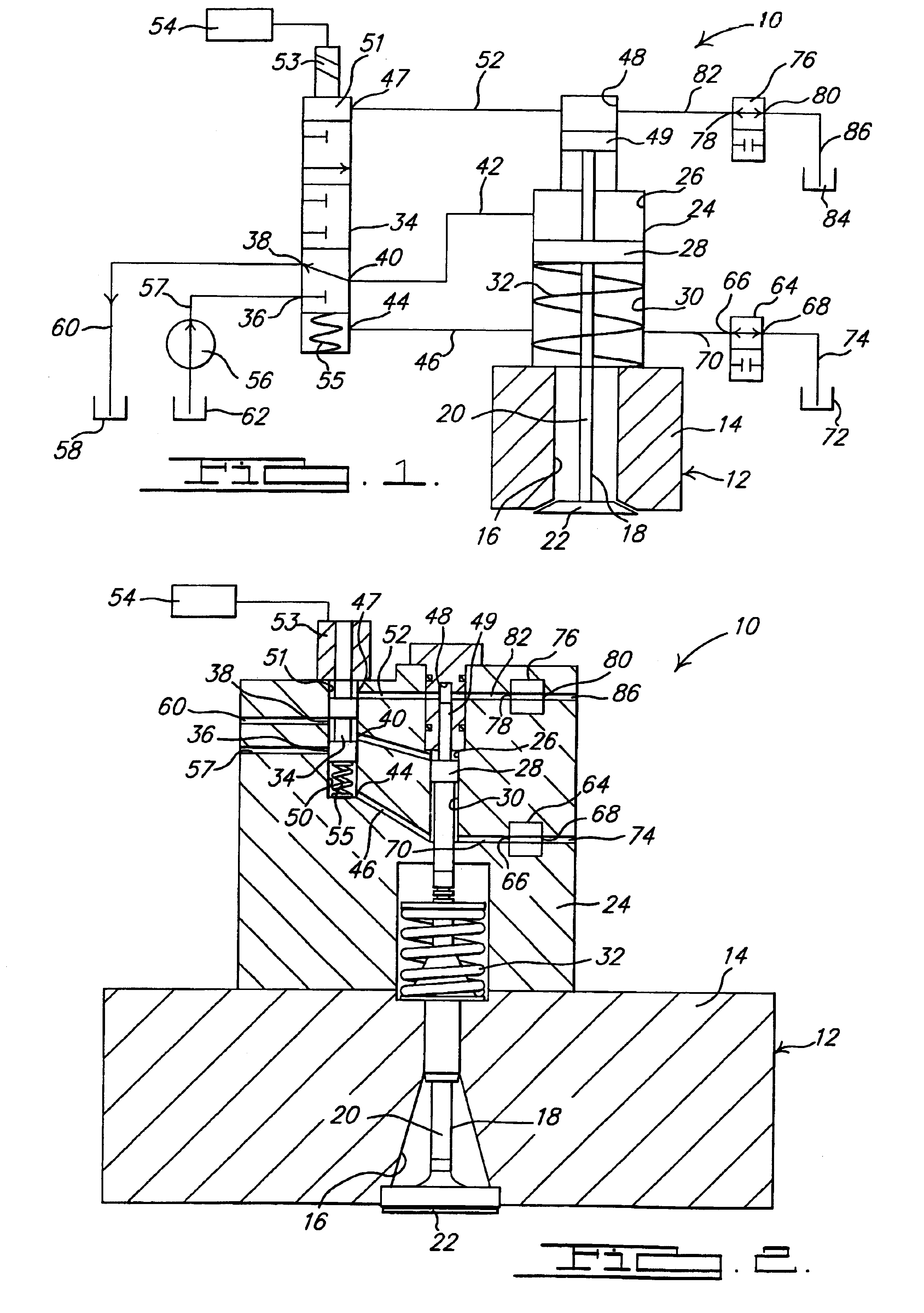 Engine valve actuator assembly with dual hydraulic feedback