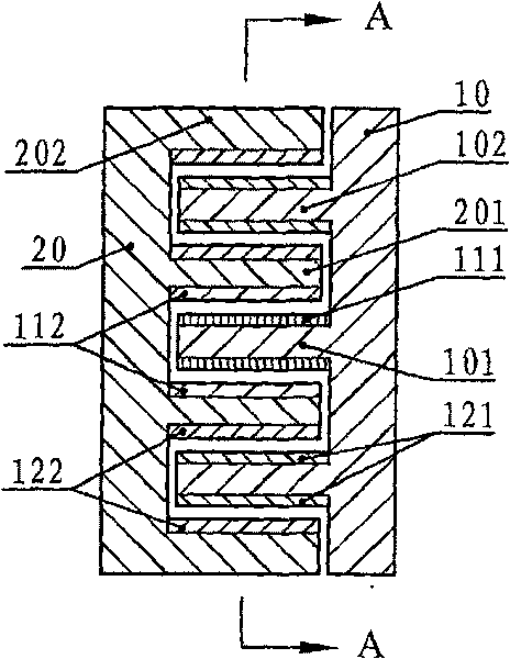 Condenser type non-contact manifold ring and power supply device using the same